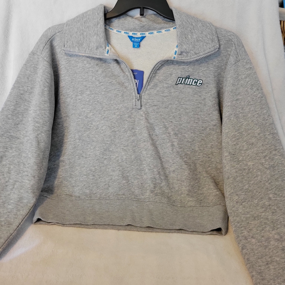 Prince Gray Quarter-Zip Sweatshirt